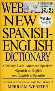 Cover of: Webster's New Spanish-english Dictionary by 