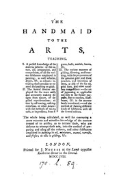 Cover of: The handmaid to the arts [by R. Dossie.].