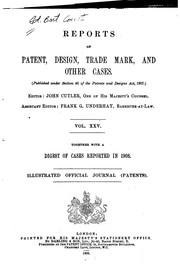 Cover of: Reports of Patent, Design, and Trade Mark Cases by Great Britain. Patent Office., Great Britain. Patent Office.