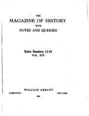 Cover of: The Magazine of History with Notes and Queries by 