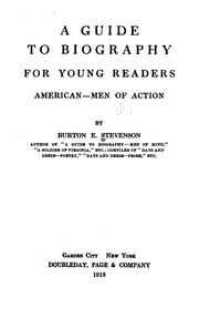 Cover of: A Guide to Biography, for Young Readers: American--men of Action by Burton Egbert Stevenson