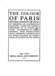 Cover of: The Colour of Paris: Historic, Personal, and Local