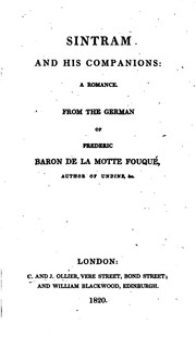 Cover of: Sintram and his companions. From the Germ. [by J.C. Hare]. by Friedrich de la Motte-Fouqué