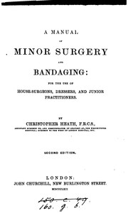 Cover of: A manual of minor surgery and bandaging