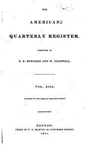 Cover of: The American Quarterly Register by American Education Society, American Education Society