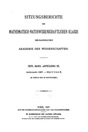 Cover of: Sitzungsberichte by Akademie der Wissenschaften in Wien Philosophisch -Historische Klasse , Kaiserlichen Akademie der Wissenschaften in Wien, Mathematisch-Naturwissenschaftliche Klasse