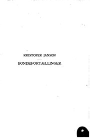 Cover of: Bonde- Fortaellinger by Kristofer Janson
