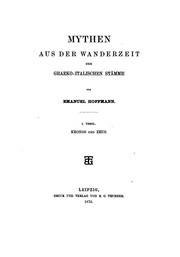 Cover of: Mythen aus der Wanderzeit der graeko-italischen Stämme