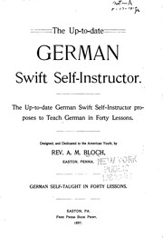 Cover of: The up-to-date German swift self-instructor ...