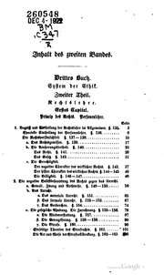 Cover of: System der speculativen ethik, oder philosophie der familie, des staates und der religiösen sitte