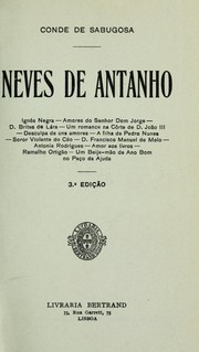 Cover of: Neves de antanho