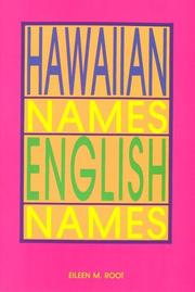 Cover of: Hawaiian names--English names