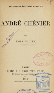 Cover of: André Chénier