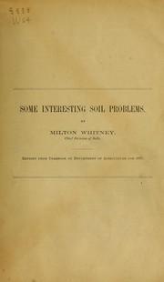 Cover of: Some interesting soil problems