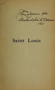 Cover of: Saint Louis by Marius Sepet