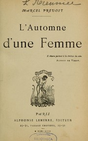 Cover of: L'automne d'une femme ...