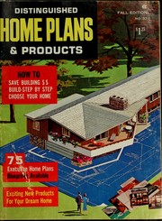 Cover of: Distinguished home plans & products