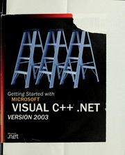 Cover of: Getting started with Microsoft Visual C++ .NET step by step by Julian Templeman