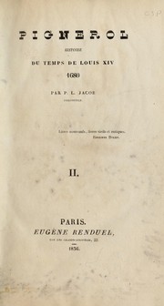 Cover of: Pignerol: histoire du temps de Louis XIV, 1680