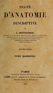 Cover of: Traité d'anatomie descriptive