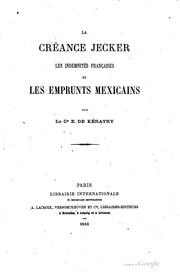 La créance Jecker by Kératry, Émile comte de