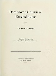 Cover of: Beethoven-Studien by Theodor von Frimmel