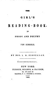 Cover of: The Girl's Reading-book: In Prose and Poetry, for Schools by Lydia H. Sigourney