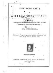 Cover of: Life Portraits of William Shakespeare: A History of the Various ...