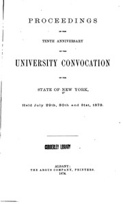 Cover of: Proceedings of the ... Convocation by University of the State of New York, University of the State of New York