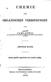 Cover of: Chemie der organischen Verbindungen by Carl Löwig