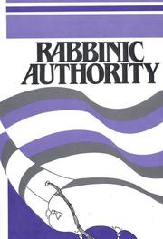 Cover of: Rabbinic Authority (Yearbook,) by Elliot L. Stevens, Elliot L. Stevens