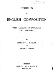 Cover of: Studies in English composition by Harriet L. Keeler, Harriet L. Keeler