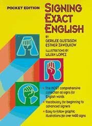 Cover of: Signing Exact English: Pocket Edition