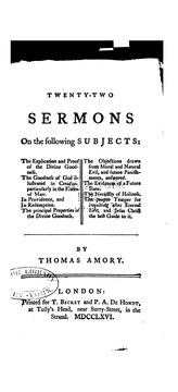 Cover of: Twenty-two Sermons ... by Thomas Amory