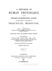 Cover of: A Text-book of human physiology v.2