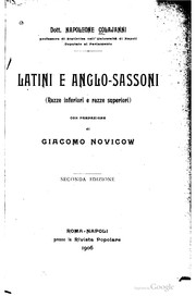 Cover of: Latini e anglo-sassoni (Rasse inferiori e razze superiori)