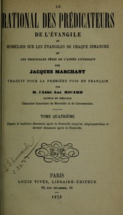 Cover of: Le rational des prédicateurs de l'évangile by Jacques Marchant