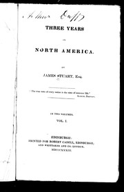 Cover of: Three years in North America