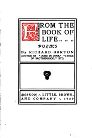 Cover of: From the book of life by Richard Burton