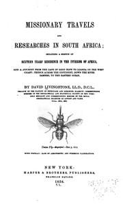 Cover of: Missionary Travels and Researches in South Africa: Including a Sketch of ...