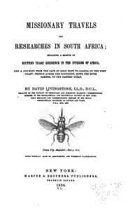 Cover of: Missionary Travels and Researches in South Africa: Including a Sketch of ... by David Livingstone