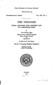 Cover of: The Tinguian by Fay Cooper Cole