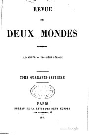 Cover of: Revue des deux mondes by 