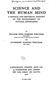Cover of: Science and the Human Mind: A Critical and Historical Account of the ... by William Cecil Dampier, Catherine Durning Holt Dampier