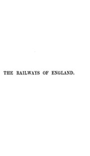 Cover of: The Railways of England...