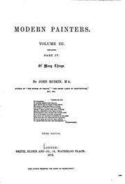 Cover of: Modern Painters by John Ruskin