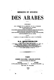 Cover of: Médecine et hygiène des arabes