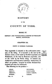 Cover of: A New and Complete History of the County of York