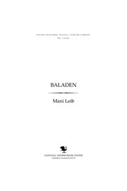 Cover of: Baladen
