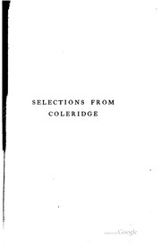 Cover of: Coleridge by Samuel Taylor Coleridge